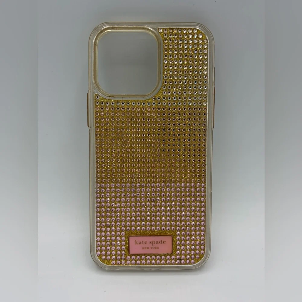 Kate Spade Gold Studded Phone Case IPhone 14